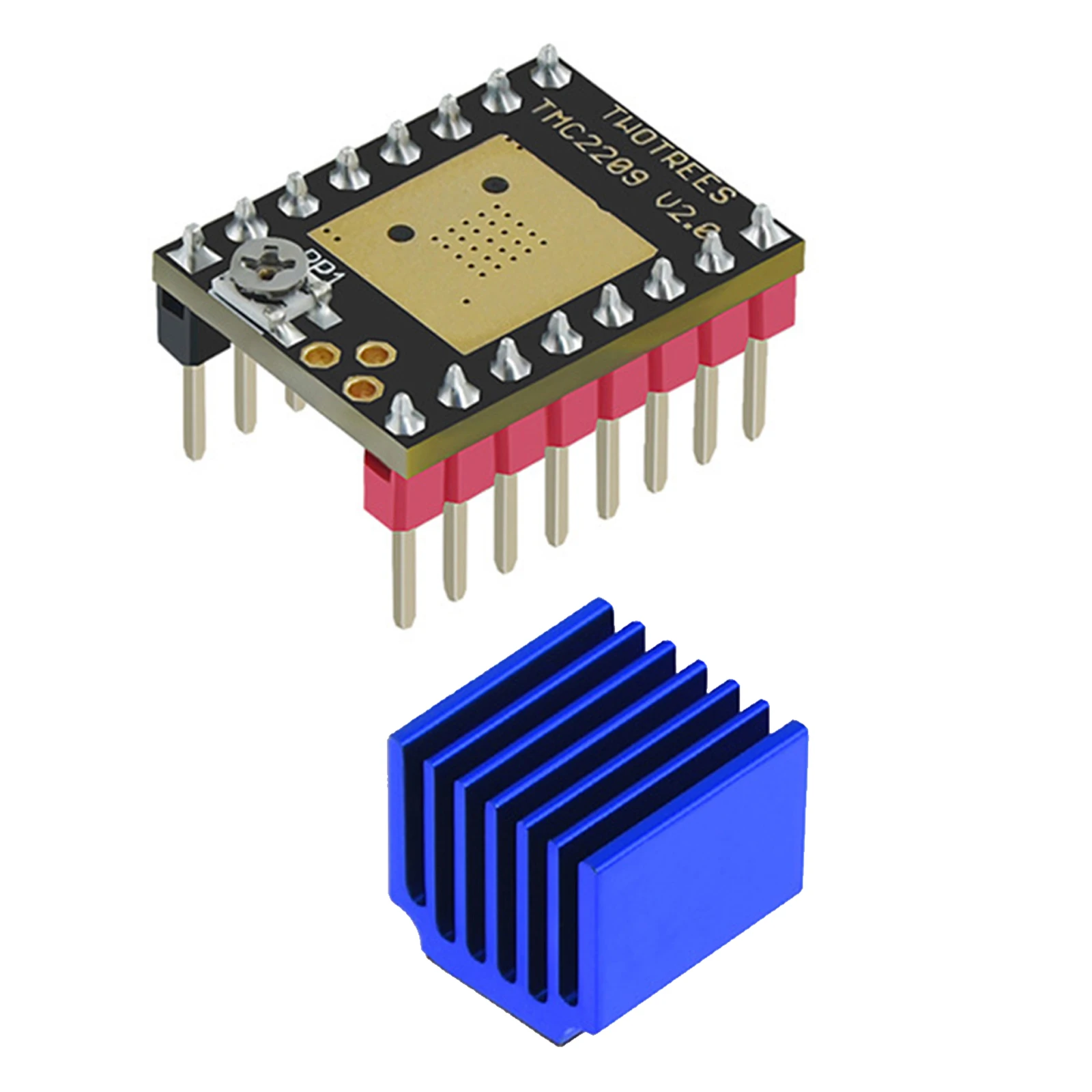 Шаговый демпфер TMC2209 V2.0 с радиатором, фотодеталь для A4988 DRV8825 для 3D-принтера
Шаговый демпфер TMC2209 V2.0 с радиатором, фотодеталь для A4988 DRV8825 для 3D-принтера