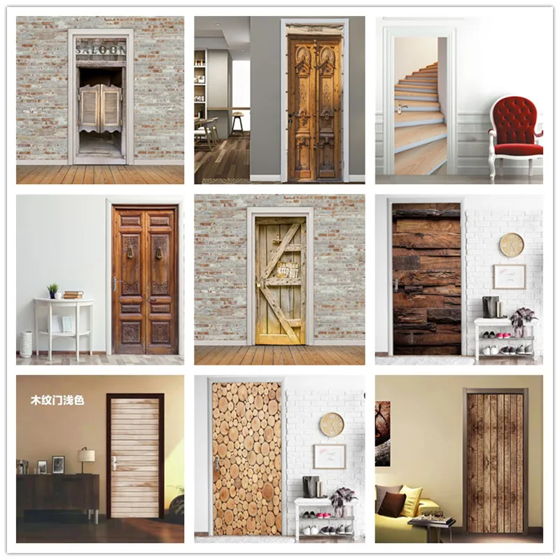Western Bar Wood Door Stickers DIY Self-adhesive Waterproof Wallpaper for Door Home Decoration Bedroom Living Room Mural Decals
Western Bar Wood Door Stickers DIY Self-adhesive Waterproof Wallpaper for Door Home Decoration Bedroom Living Room Mural Decals