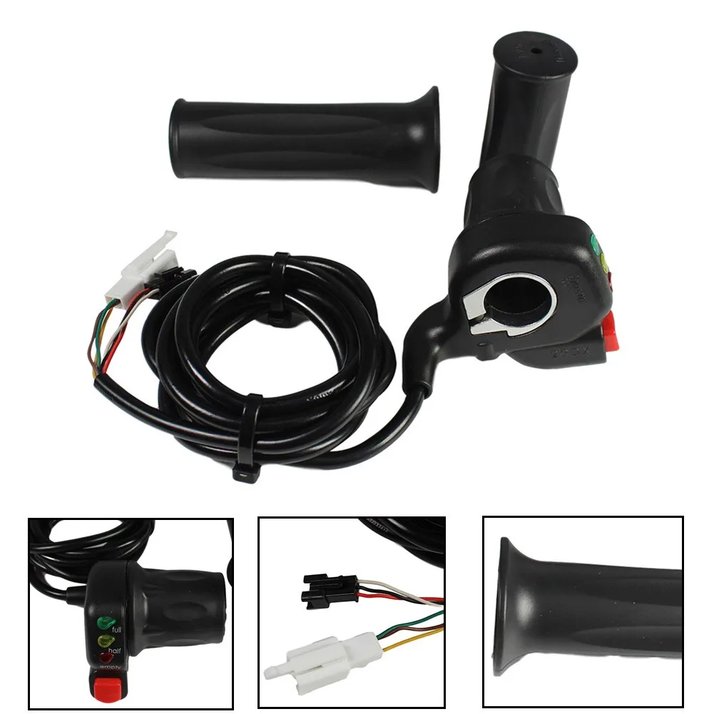 E-bike Throttle Half Twisting Throttle 29DX With Switch And Indicating Lights For Bafang Electric Bicycle Speed Control Parts
E-bike Throttle Half Twisting Throttle 29DX With Switch And Indicating Lights For Bafang Electric Bicycle Speed Control Parts
