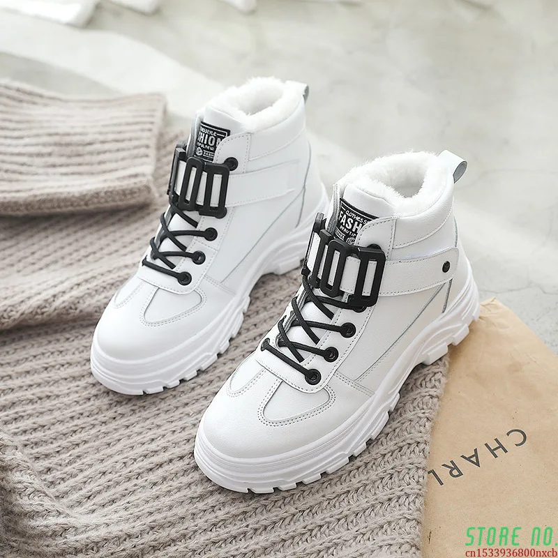 High-top shoes women's autumn 2021 new leather casual sports white shoes platform sneakers Lightweight net shoes
High-top shoes women's autumn 2021 new leather casual sports white shoes platform sneakers Lightweight net shoes