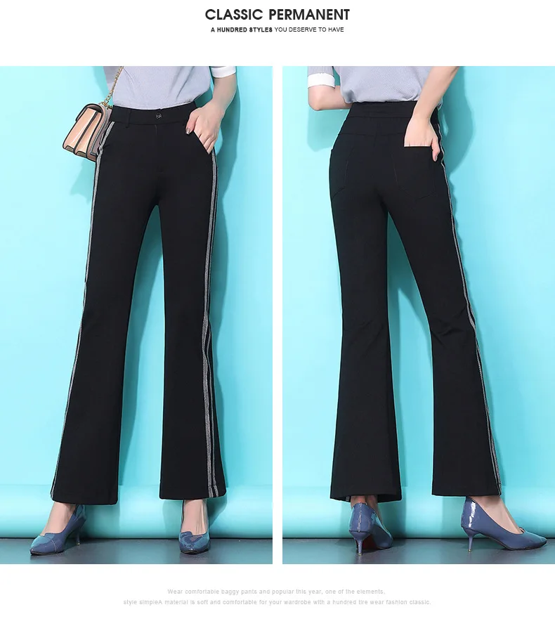 New Striped Women Micro Flare Pants Casual Spring Fashion Style Thin Elastic Ankle-length Large Plus Size S M L XL 2XL 3XL 4XL
New Striped Women Micro Flare Pants Casual Spring Fashion Style Thin Elastic Ankle-length Large Plus Size S M L XL 2XL 3XL 4XL