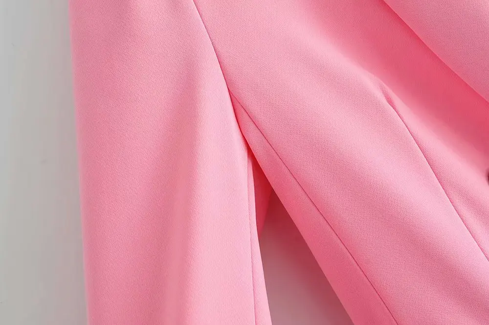 2020 ladies chic pink jacket pocket double breasted long sleeve coat solid color women
2020 ladies chic pink jacket pocket double breasted long sleeve coat solid color women