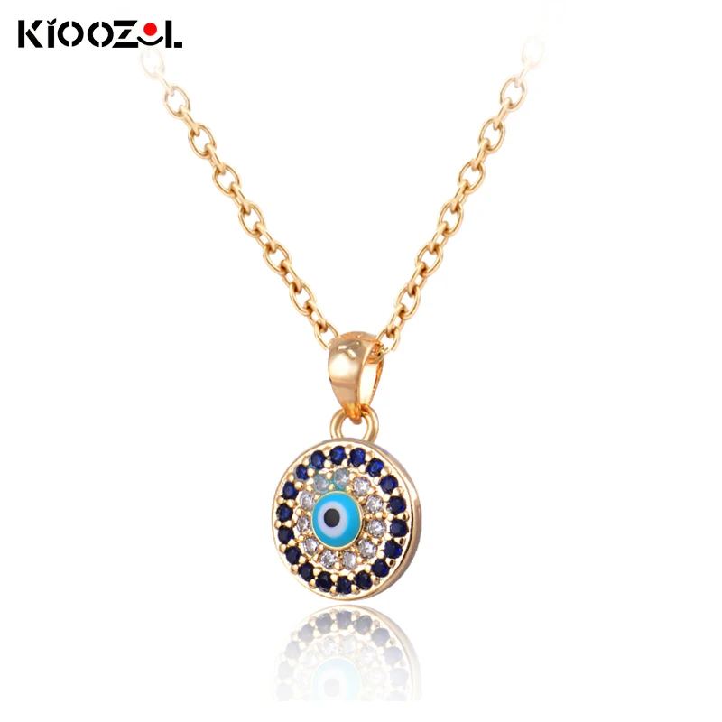 KIOOZOL Lucky Blue Evil Eyes Small Round Pendant Gold Necklace For Women Summer Resort Jewelry Accessories 2021 255 KO2
KIOOZOL Lucky Blue Evil Eyes Small Round Pendant Gold Necklace For Women Summer Resort Jewelry Accessories 2021 255 KO2
