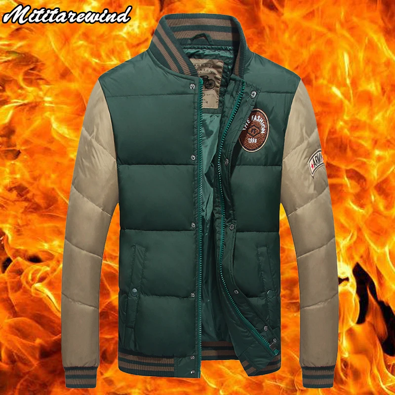 Winter Parkas Jacket Men White Duck Down Parkas Coat Men Thick Warm Windbreaker Men Coat Fashion Patchwork Mens Snow Outerwear
Winter Parkas Jacket Men White Duck Down Parkas Coat Men Thick Warm Windbreaker Men Coat Fashion Patchwork Mens Snow Outerwear