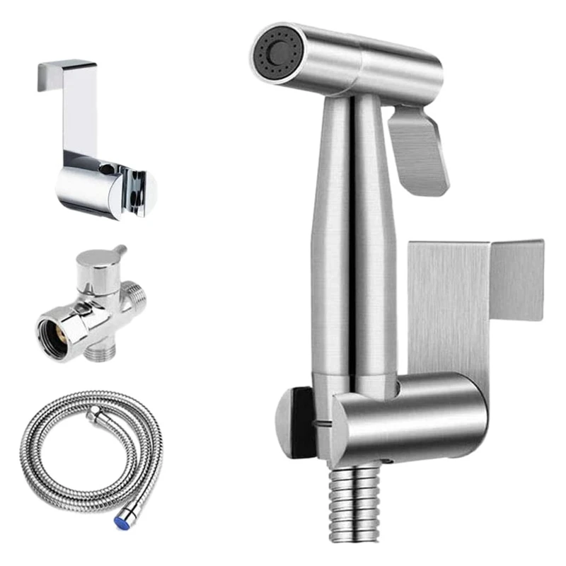 Handheld Bidet Toilet Sprayer Kit Stainless Steel Bidet Faucet for Bathroom Spray Shower Sprayer Douche Kit Cleaning
Handheld Bidet Toilet Sprayer Kit Stainless Steel Bidet Faucet for Bathroom Spray Shower Sprayer Douche Kit Cleaning