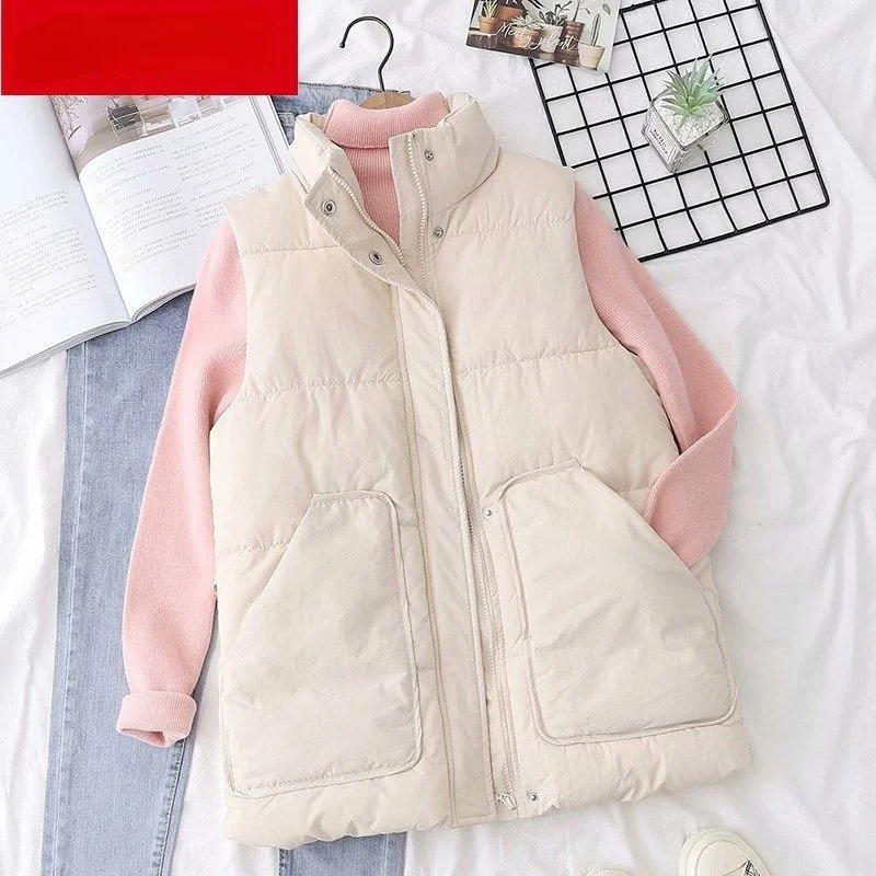 New Arrival 2022 Autumn Winter Women Vest Cotton-padded Short Waistcoat Plus Size Sleeveless Outwear Female Casual Mujer X428
New Arrival 2022 Autumn Winter Women Vest Cotton-padded Short Waistcoat Plus Size Sleeveless Outwear Female Casual Mujer X428