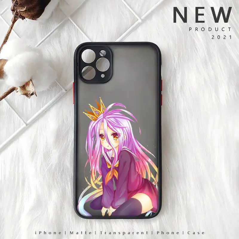 No Game NO Life Phone Case Matte Transparent for iphone 11 12 pro mini XS XR X max 7 8 plus TPU Mobile bags coque shell funda
No Game NO Life Phone Case Matte Transparent for iphone 11 12 pro mini XS XR X max 7 8 plus TPU Mobile bags coque shell funda