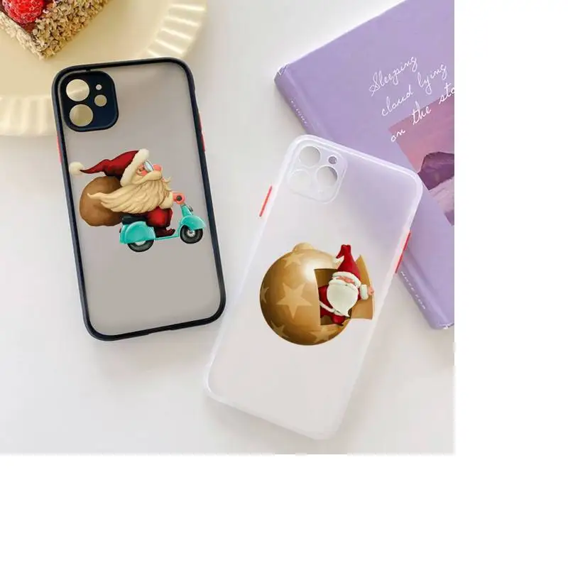 Merry Christmas Santa Claus Phone Case For iPhone 12 11 Mini Pro XR XS Max 7 8 Plus X Matte transparent Back Cover
Merry Christmas Santa Claus Phone Case For iPhone 12 11 Mini Pro XR XS Max 7 8 Plus X Matte transparent Back Cover