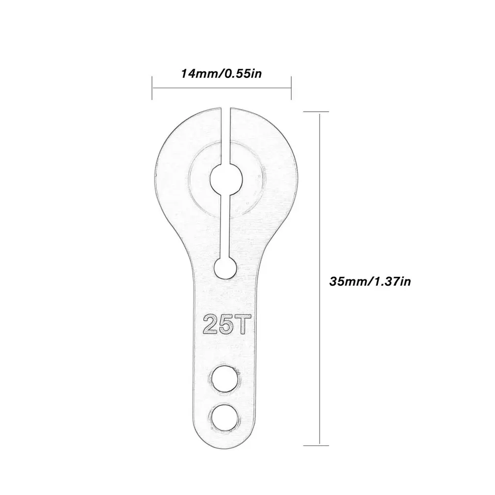 1Set Metal Steering Servo Arm 25T Metal Swing Arm Double Hole With Lock Upgrade Version RC Car Accessories
1Set Metal Steering Servo Arm 25T Metal Swing Arm Double Hole With Lock Upgrade Version RC Car Accessories