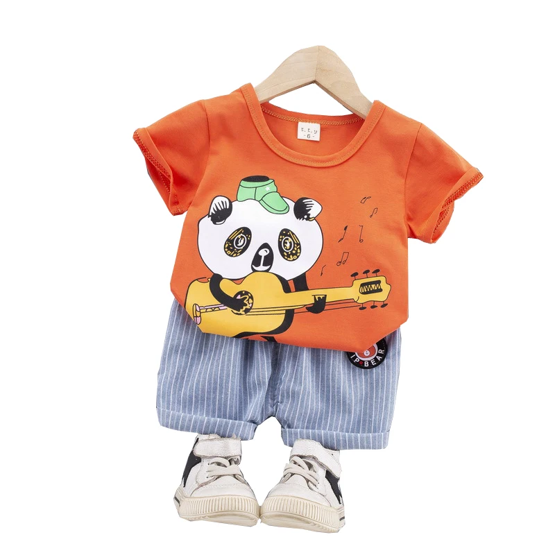 2021 Kids Clothes Toddler Boys Cartoon Outfits Baby Girls Summer Tees Suits Children Clothing T-shirt + Shorts 
2021 Kids Clothes Toddler Boys Cartoon Outfits Baby Girls Summer Tees Suits Children Clothing T-shirt + Shorts