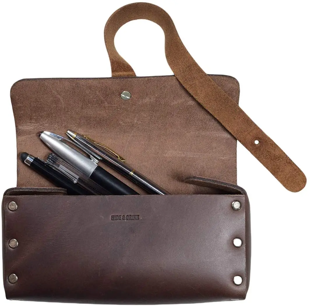 Thick Leather Riveted Pen Case / Eyewear Protector / Pencil Pouch / Organizer / School & Office Essentials, Handmade Pencil Bags
Thick Leather Riveted Pen Case / Eyewear Protector / Pencil Pouch / Organizer / School & Office Essentials, Handmade Pencil Bags