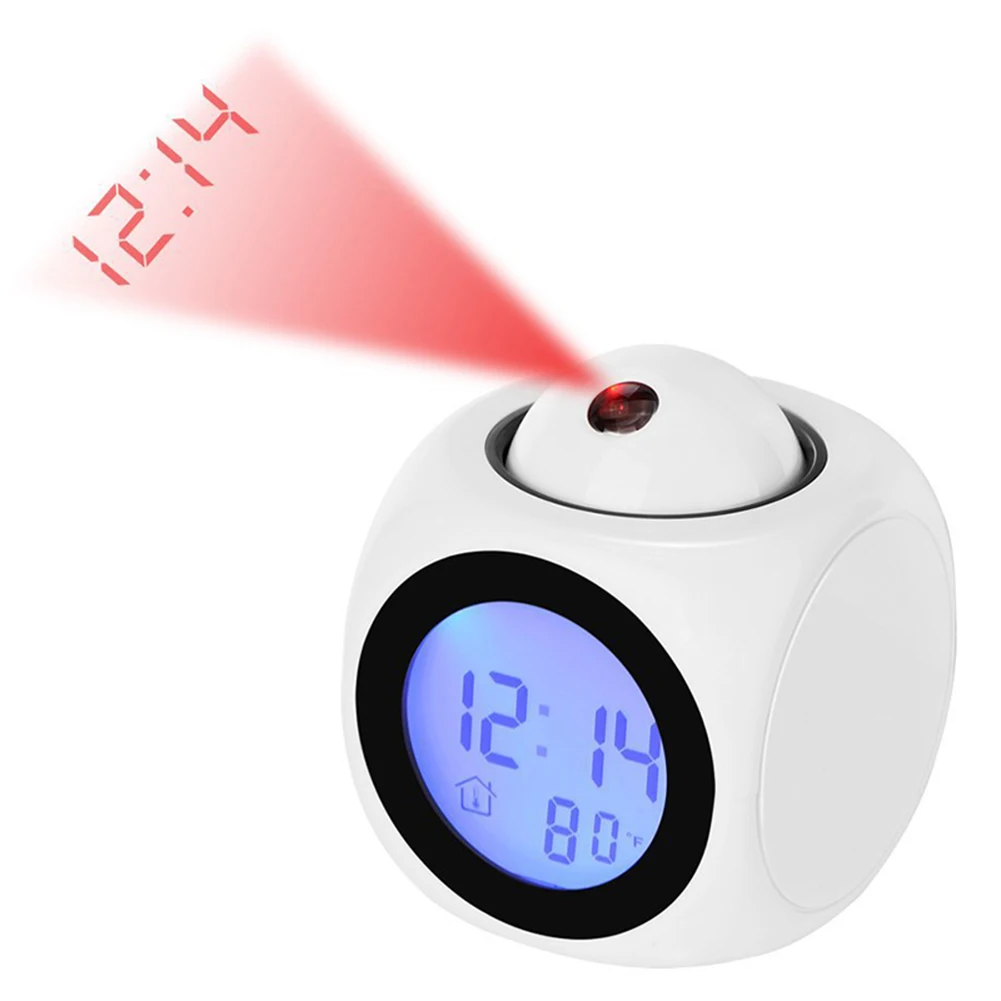 Alarm Clock LED Wall Ceiling Projection LCD Digital Voices Talking Temperature Meter Smart Clock HKS99
Alarm Clock LED Wall Ceiling Projection LCD Digital Voices Talking Temperature Meter Smart Clock HKS99