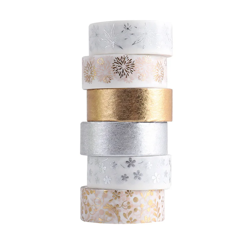 6 Rolls/set Flower Washi Tape Silver Vintage Decorative Adhesive Tape Gold Foil Masking Tape Sticker Scrapbook Diary Stationery
6 Rolls/set Flower Washi Tape Silver Vintage Decorative Adhesive Tape Gold Foil Masking Tape Sticker Scrapbook Diary Stationery
