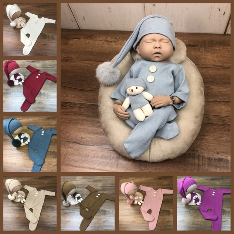 3 Pcs Newborn Photography Props Outfit Baby Long Sleeves Romper Hat Doll Set Infants Photo Shooting Long Tail Pompom
3 Pcs Newborn Photography Props Outfit Baby Long Sleeves Romper Hat Doll Set Infants Photo Shooting Long Tail Pompom