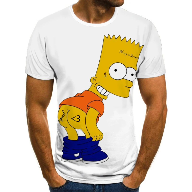 2021 spring and autumn new 3D printing Simpson T-shirt casual fashion elements short sleeve
2021 spring and autumn new 3D printing Simpson T-shirt casual fashion elements short sleeve