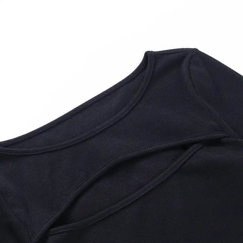 2021 Autumn Fashion Women Sexy Hollow Out Slim Fit Long Sleeve Casual Round Neck Shirt Solid Black Tops T Shirt 5 Colors
2021 Autumn Fashion Women Sexy Hollow Out Slim Fit Long Sleeve Casual Round Neck Shirt Solid Black Tops T Shirt 5 Colors