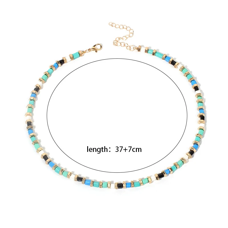 Pine Stone Beads Strand Necklace Women String Beaded Short Choker Jewelry Gift 
Pine Stone Beads Strand Necklace Women String Beaded Short Choker Jewelry Gift