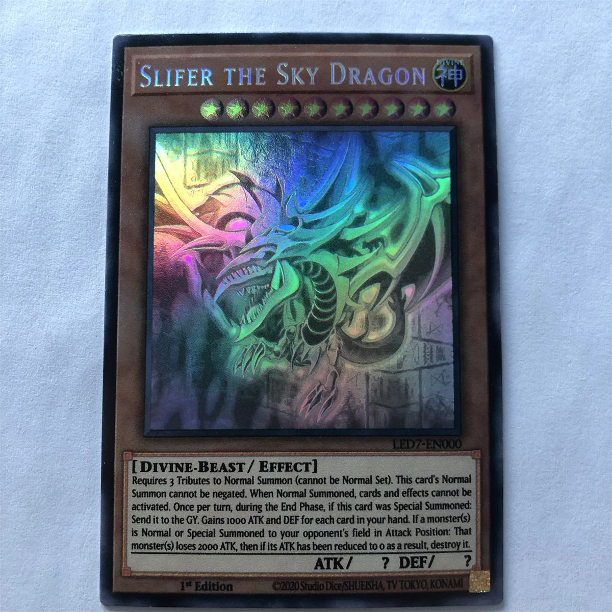 Yugioh!Flash Game Collection Card HR Colorful Rainbow Cards Blue-Eyes White Dragon Black Magician Animation Game Elves Card
Yugioh!Flash Game Collection Card HR Colorful Rainbow Cards Blue-Eyes White Dragon Black Magician Animation Game Elves Card