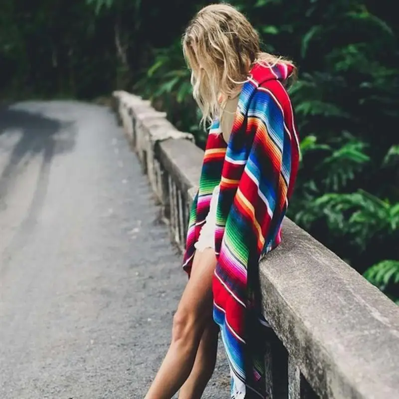 Rainbow Beach Blanket Outdoor Plaid Stripe Mexican Mat Tassel Picnic Table Runner Cloth for Beds Travel Picnic Camping Sofa
Rainbow Beach Blanket Outdoor Plaid Stripe Mexican Mat Tassel Picnic Table Runner Cloth for Beds Travel Picnic Camping Sofa