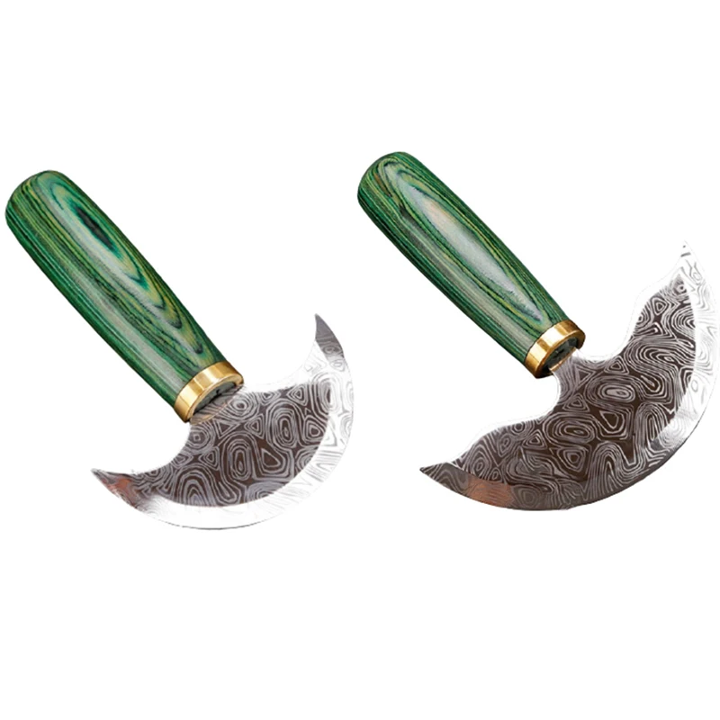 Damascus Steel Semi-Circular Leather Knife Manual DIY Leather Cutting Knife Paring Knife Carving Tool
Damascus Steel Semi-Circular Leather Knife Manual DIY Leather Cutting Knife Paring Knife Carving Tool