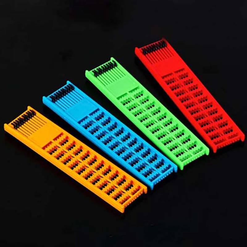 

1Pc Fishing Rig Board ABS Plastic Double Side Spring Hooks Storage Catch Holder Random Color