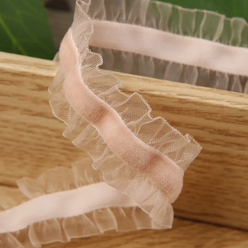 5yards 15mm Flocking Skirt Edge Gauze Ribbon DIY Hair Accessories Gift Bouquet Packaging Sewing Materials
5yards 15mm Flocking Skirt Edge Gauze Ribbon DIY Hair Accessories Gift Bouquet Packaging Sewing Materials