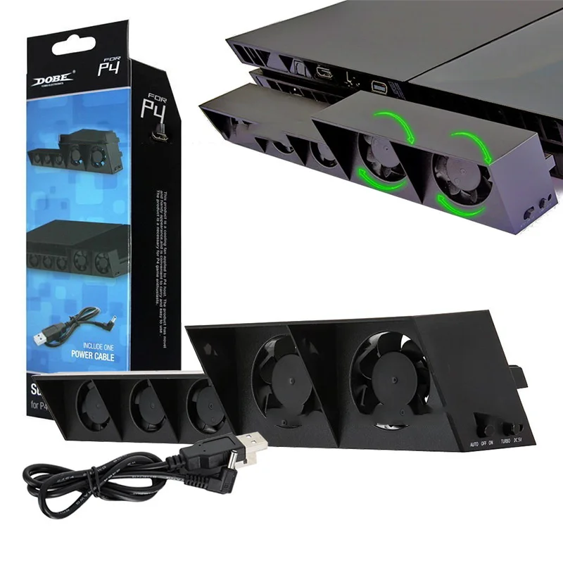 For Sony Playstation 4 PS4 /PS4 Slim /PS4 Pro Game Console Vertical Stand Cooler Cooling Fan Super Turbo Temperature Control
For Sony Playstation 4 PS4 /PS4 Slim /PS4 Pro Game Console Vertical Stand Cooler Cooling Fan Super Turbo Temperature Control