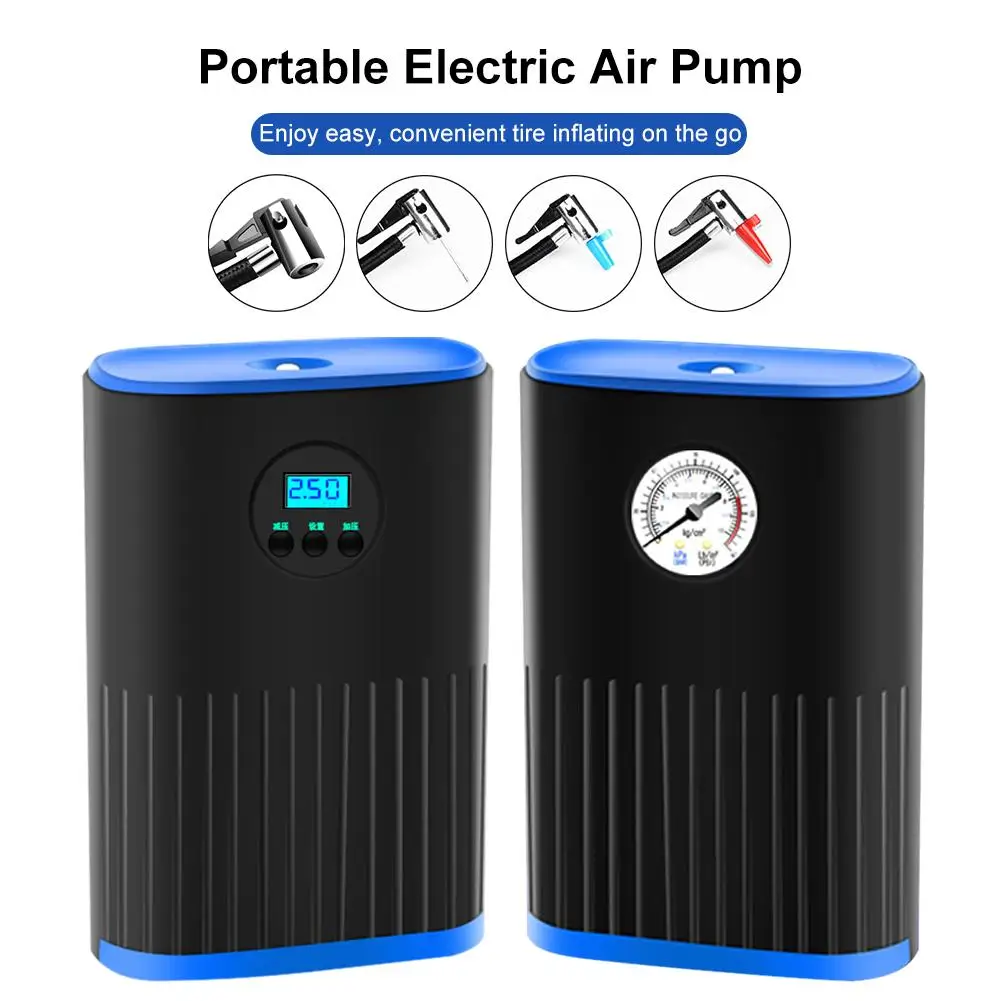Цифровой шинный Мини Портативный электрический воздушный насос с манометром воздушный компрессор машина для автомобильных велосипедных ш... 
Цифровой шинный Мини Портативный электрический воздушный насос с манометром воздушный компрессор машина для автомобильных велосипедных ш...