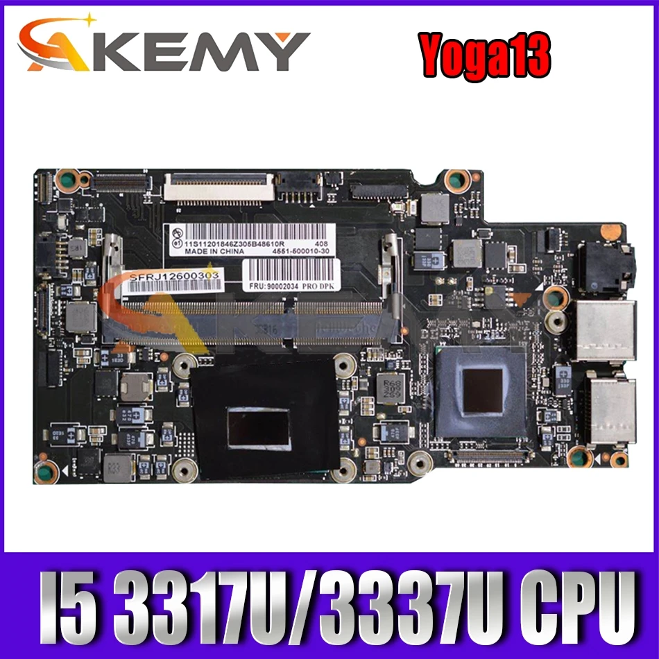 Материнская плата Akemy для ноутбука Lenovo Yoga13, процессор I5 3317U/3337U DDR3 100%, протестированная работа
Материнская плата Akemy для ноутбука Lenovo Yoga13, процессор I5 3317U/3337U DDR3 100%, протестированная работа