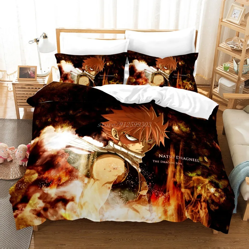 Japan Anime Fairy Tail Bedding Set 3D Cartoon Duvet Cover With Pillow Cover Queen King Bed Set For Kids Adults Bedroom Decor
Japan Anime Fairy Tail Bedding Set 3D Cartoon Duvet Cover With Pillow Cover Queen King Bed Set For Kids Adults Bedroom Decor