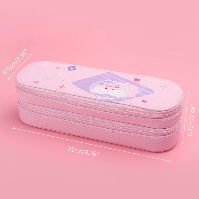 Stylish Pencil Bag Desk Organizer Zipper Closure 2 Compartments Stationery Bag 
Stylish Pencil Bag Desk Organizer Zipper Closure 2 Compartments Stationery Bag