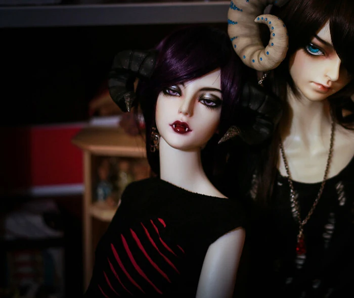 Высокое качество 1/3 bjd Breccia кукла человека в виде животного мордочка рога