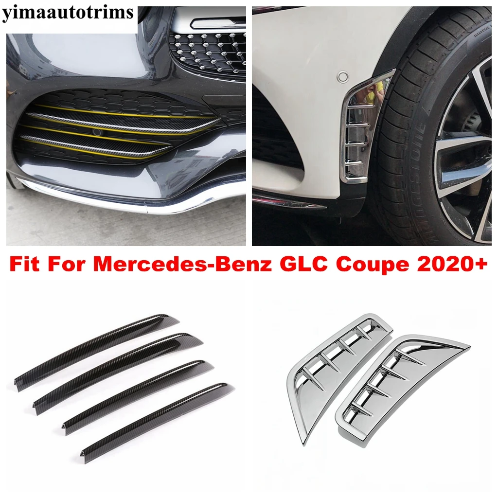 Car Air Inlet Vent Anti-blocking / Front Bumper Fog Lights Lamps Eyebrow Strip Cover Trim For Mercedes-Benz GLC Coupe 2020 2021
Car Air Inlet Vent Anti-blocking / Front Bumper Fog Lights Lamps Eyebrow Strip Cover Trim For Mercedes-Benz GLC Coupe 2020 2021