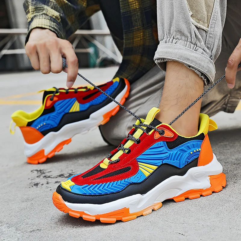 Hot Fashion Colorful Mens Running Shoes Comfortable Breathable Men Chunky Sneakers Outdoor Street Style Casual Sneakers Male
Hot Fashion Colorful Mens Running Shoes Comfortable Breathable Men Chunky Sneakers Outdoor Street Style Casual Sneakers Male