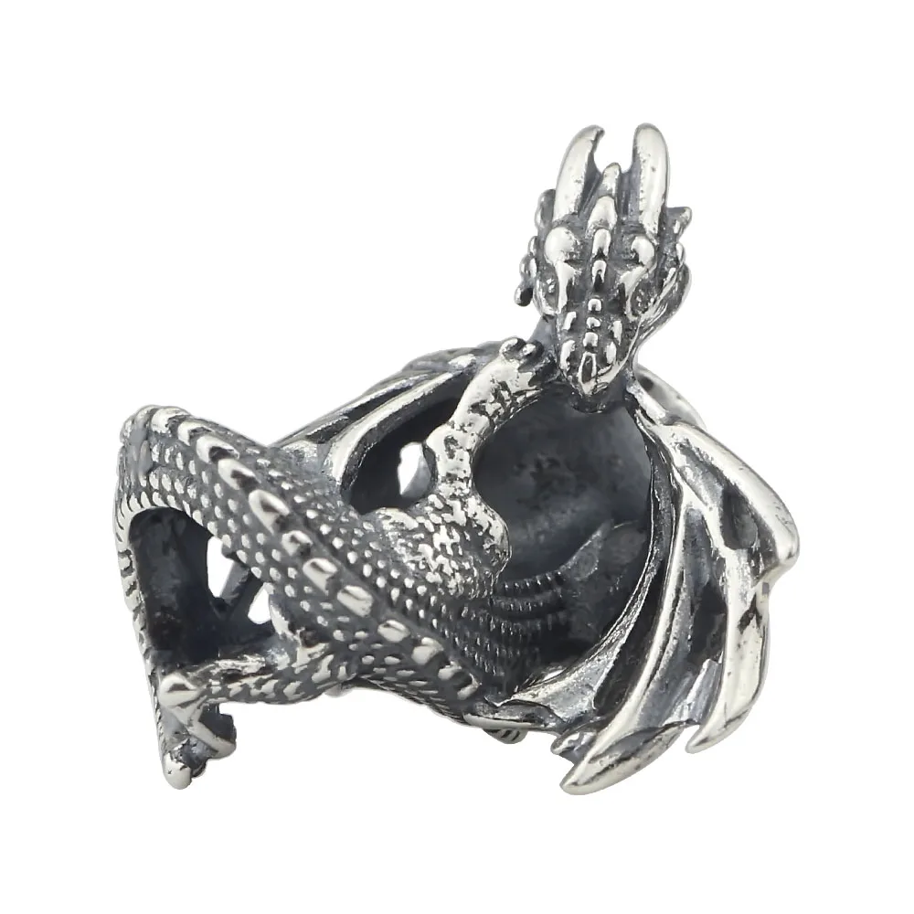 925 Sterling Silver Ice Fire Dragon Charm Bead jewelry making Fit European Troll 3.0mm Bracelet Jewelry
925 Sterling Silver Ice Fire Dragon Charm Bead jewelry making Fit European Troll 3.0mm Bracelet Jewelry