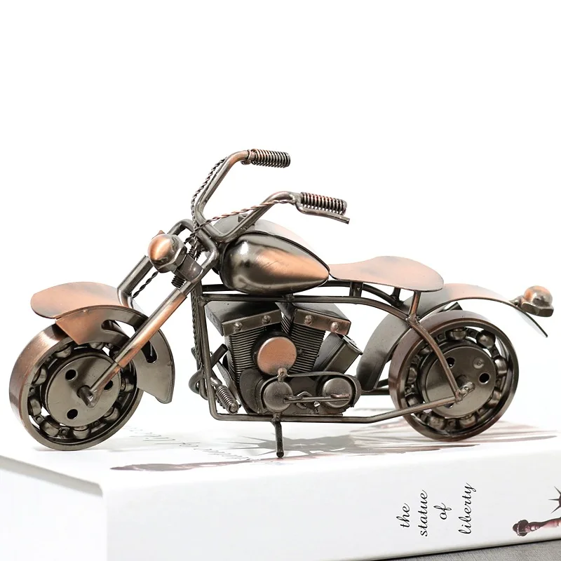 Nordic Retro Handmade Wrought Iron Motorcycle Model Creative Home Decoration Desktop Bedroom Decoration Cool Gift for Boyfriend
Nordic Retro Handmade Wrought Iron Motorcycle Model Creative Home Decoration Desktop Bedroom Decoration Cool Gift for Boyfriend