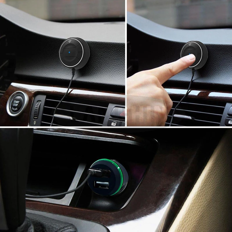 Dual USB Charger Handsfree Car Kit Bluetooth 4.0 Stereo Music Receiver With 3.5MM Aux Input Jack Fast NFC Wireless Car Charger
Dual USB Charger Handsfree Car Kit Bluetooth 4.0 Stereo Music Receiver With 3.5MM Aux Input Jack Fast NFC Wireless Car Charger