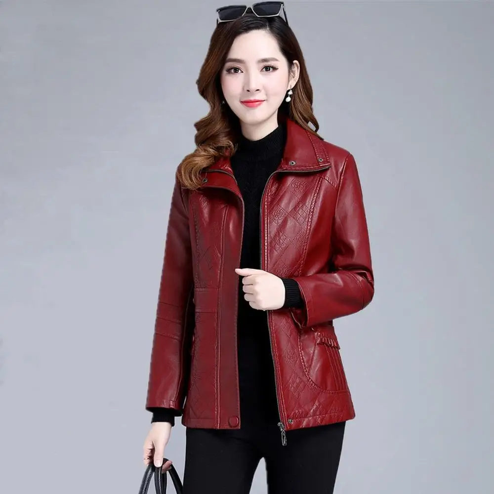 2021 Spring And Autumn New Mid-Length Women's Leather Jacket Large Size 7XL Lady Clothing Fashion Wild Female Coat
2021 Spring And Autumn New Mid-Length Women's Leather Jacket Large Size 7XL Lady Clothing Fashion Wild Female Coat