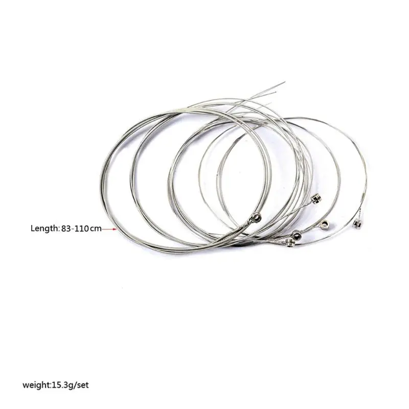 6pcs/set Electric Guitar Strings Metal 6-String for Musical Instrument Parts Accessories
6pcs/set Electric Guitar Strings Metal 6-String for Musical Instrument Parts Accessories