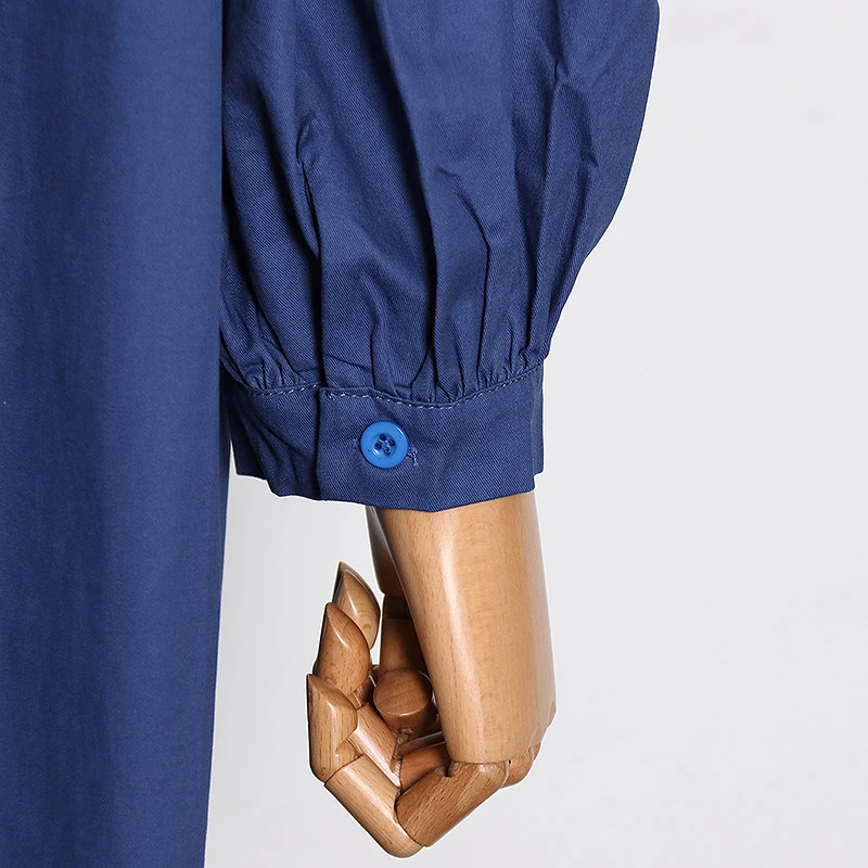 VGH Loose Solid Shirt Dress For Women Lapel Long Sleeve Casual Minimalist Midi Dresses Female Spring Fashion New Clothing 2021
VGH Loose Solid Shirt Dress For Women Lapel Long Sleeve Casual Minimalist Midi Dresses Female Spring Fashion New Clothing 2021