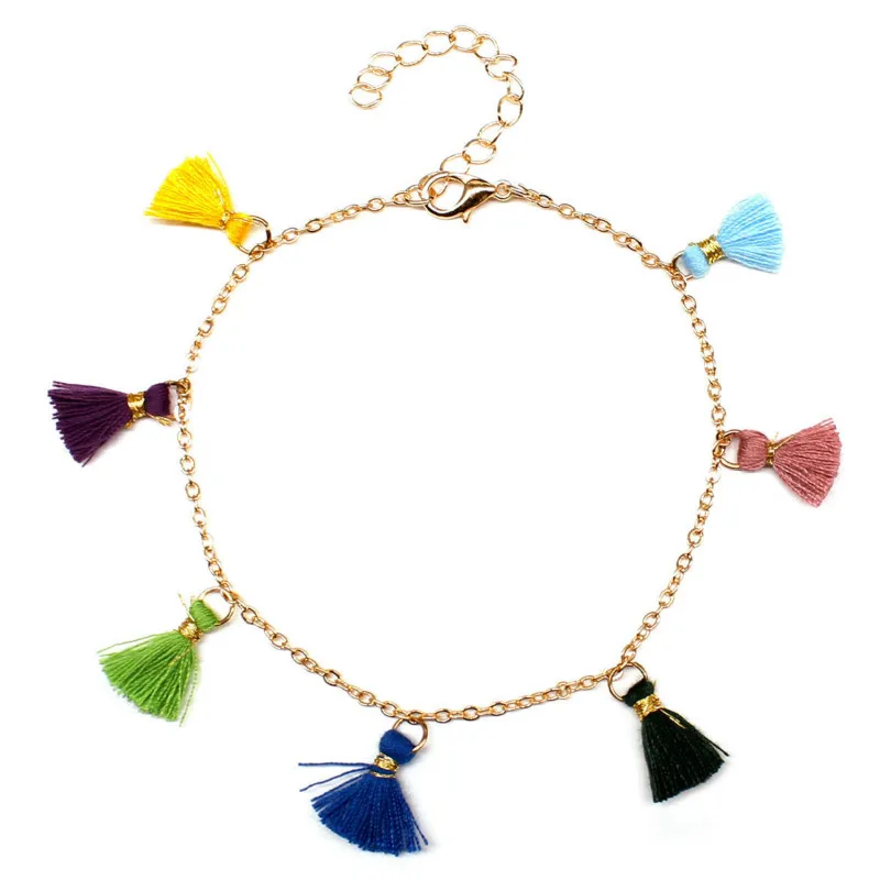 colorful candy color tassel ankle anklet Bohemian Female Anklets Summer Bracelet On the leg Jewelry Bohemian sexy anklet
colorful candy color tassel ankle anklet Bohemian Female Anklets Summer Bracelet On the leg Jewelry Bohemian sexy anklet