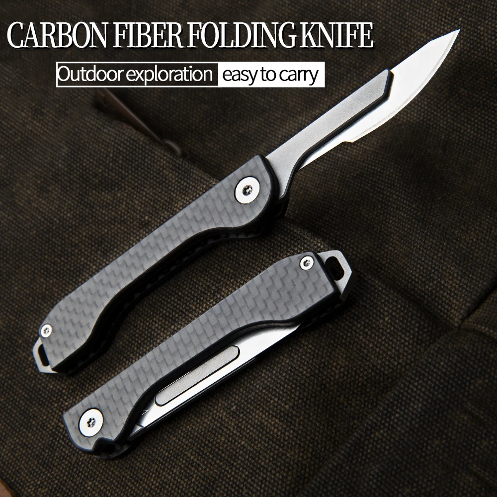 Carbon fiber pocket knife outdoor camping knife emergency self-defense knife EDC multi-function tool knife
Carbon fiber pocket knife outdoor camping knife emergency self-defense knife EDC multi-function tool knife