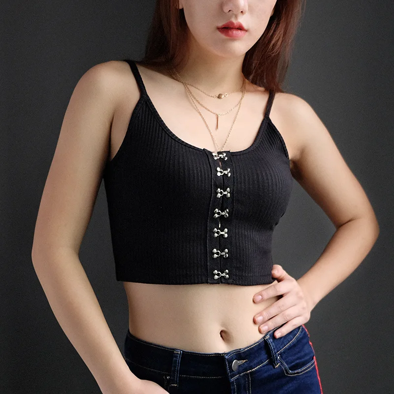 Gothic Black Summer Top Women Sexy Streetwear Skinny Camis Spaghetti Strap Sleeveless Punk Grunge Fashion Crop Top 2021
Gothic Black Summer Top Women Sexy Streetwear Skinny Camis Spaghetti Strap Sleeveless Punk Grunge Fashion Crop Top 2021