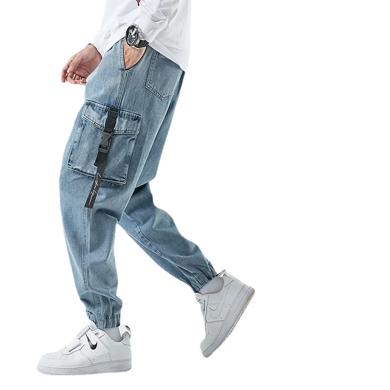 Men Joggers Cargo Denim Pants Baggy Harem Japanese Streetwear Styke Male Ankle Harajuku Casual Hip Hop Jeans Trousers Men
Men Joggers Cargo Denim Pants Baggy Harem Japanese Streetwear Styke Male Ankle Harajuku Casual Hip Hop Jeans Trousers Men
