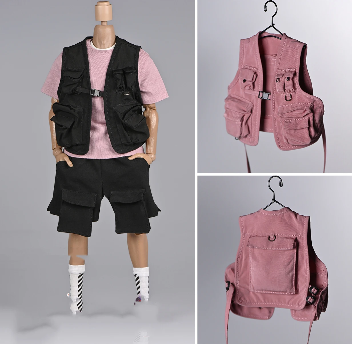 Collection 1/6 Soldier Multi-pocket Functional Workwear Vest Shorts Street Hip Hop Model for 12" tbl ph Figure Doll
Collection 1/6 Soldier Multi-pocket Functional Workwear Vest Shorts Street Hip Hop Model for 12" tbl ph Figure Doll