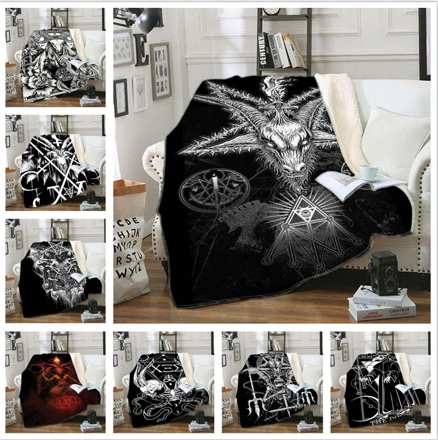 3D-Printed Satanic Decke Bettdecke Home Textilien Sofa Druck Decke Fleece Winter Warme Decke Schädel Geschenk
3D-Printed Satanic Decke Bettdecke Home Textilien Sofa Druck Decke Fleece Winter Warme Decke Schädel Geschenk