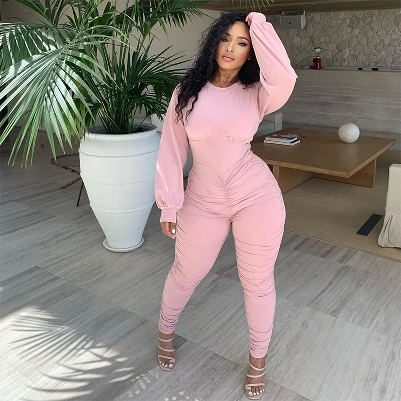 TNNAOFF Sexy Zip Stacked Bodycon Jumpsuits for Women Fashion Solid Long Sleeve One Piece Outfits Streetwear Club Romper Overalls
TNNAOFF Sexy Zip Stacked Bodycon Jumpsuits for Women Fashion Solid Long Sleeve One Piece Outfits Streetwear Club Romper Overalls
