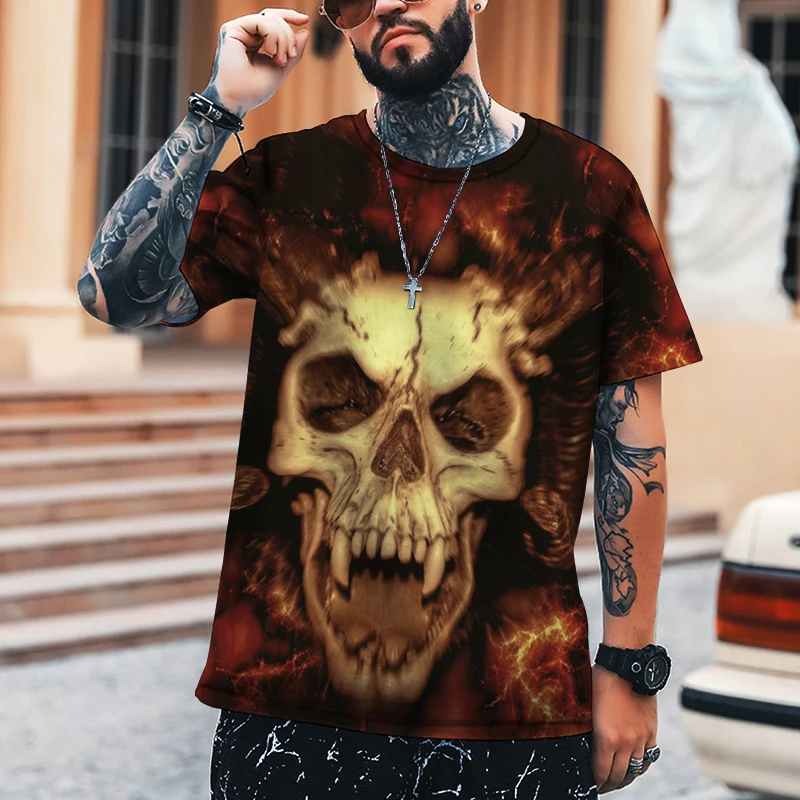 Skull Print Horror Abstract Series Men's T-shirt Loose Sky Pullover Sweatshirt Men's Clothing 6XL O-neck Summer Breathable
Skull Print Horror Abstract Series Men's T-shirt Loose Sky Pullover Sweatshirt Men's Clothing 6XL O-neck Summer Breathable