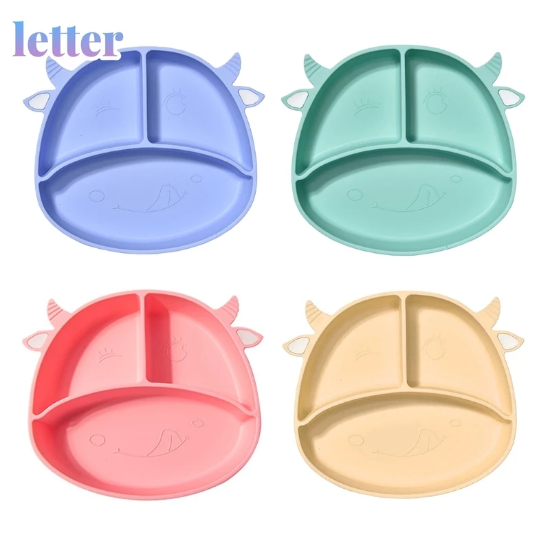 Food Grade Silicone Cartoon Cows Baby Divided Suction Bowl Slip-resistant Children Dinner Plate Learning Feeding Dish
Food Grade Silicone Cartoon Cows Baby Divided Suction Bowl Slip-resistant Children Dinner Plate Learning Feeding Dish