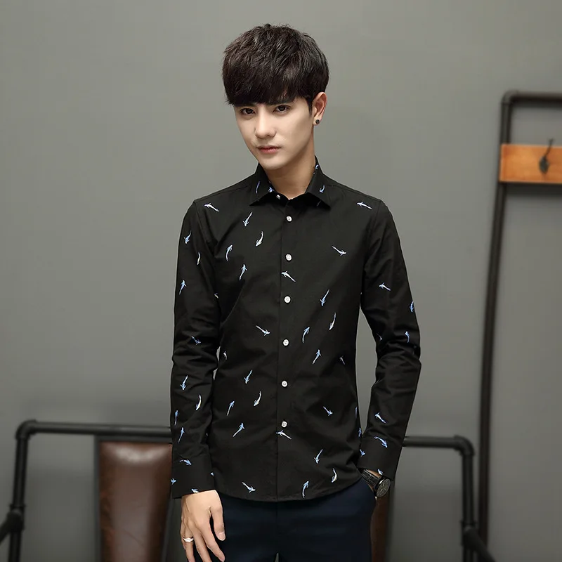 Cotton Man Shirts Long-sleeved Shirt Hign Quality Men's Fashion Trend Printing Casual Men Shirts Mens Dress Shirts
Cotton Man Shirts Long-sleeved Shirt Hign Quality Men's Fashion Trend Printing Casual Men Shirts Mens Dress Shirts